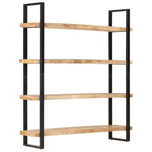 Bogreol med 4 hylder 160x40x180 cm ru mangotræ