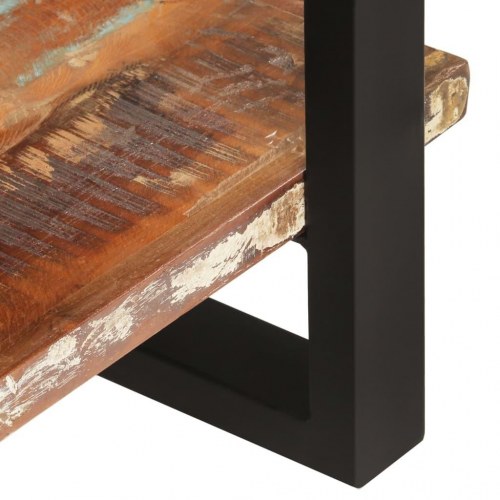 Skænk med 3 hylder 120x40x75 cm massivt genbrugstræ