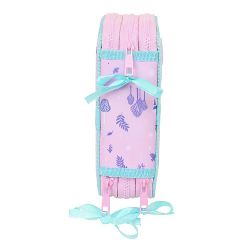 Tredobbelt Penalhus Frozen Cool days Violet Himmelblå 12,5 x 19,5 x 5,5 cm 36 Dele