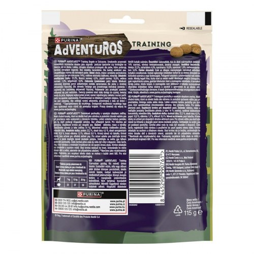Hundegodbidder Purina Adventuros Training med vildt 115 g