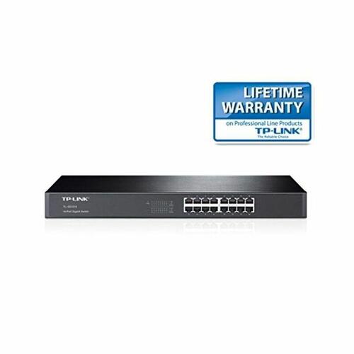 Switch til netværket med kontaktskab TP-Link TL-SG1016 16P Gigabit 19"