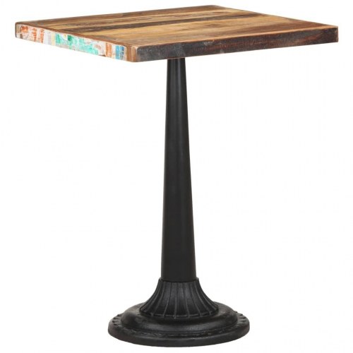 Bistrobord 60x60x76 cm massivt genbrugstræ