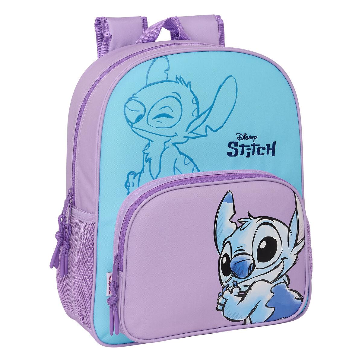 Lilo & Stitch skoletaske Sweet - blå/syren 32 × 38 × 12 cm
