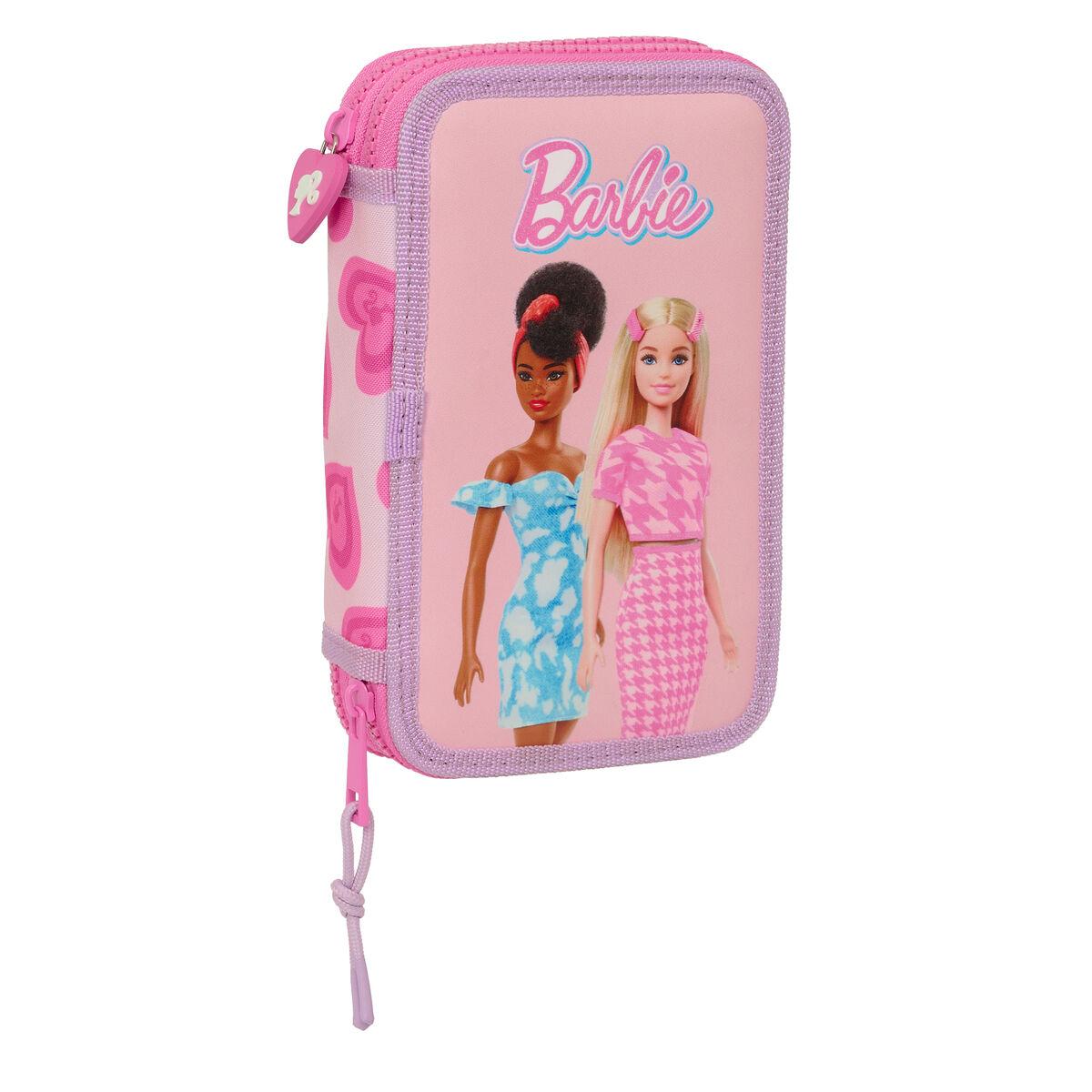 Dobbelt Penalhus Barbie Love Pink Dele