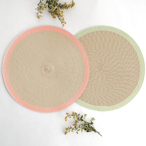 Dækkeservietter Quid Kaleido Grøn Plastik 38 cm (12 enheder)