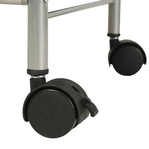 Reol med 4 opbevaringskasser stål og ikke-vævet stof