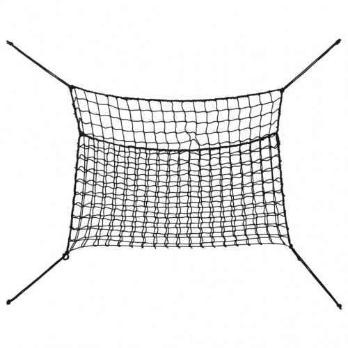 Hønet - 2 stk. slowfeeder, 90 × 60 cm, rektangulær, sort PP