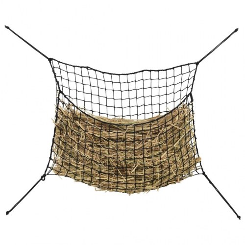 Hønet - 2 stk. slowfeeder, 90 × 60 cm, rektangulær, sort PP