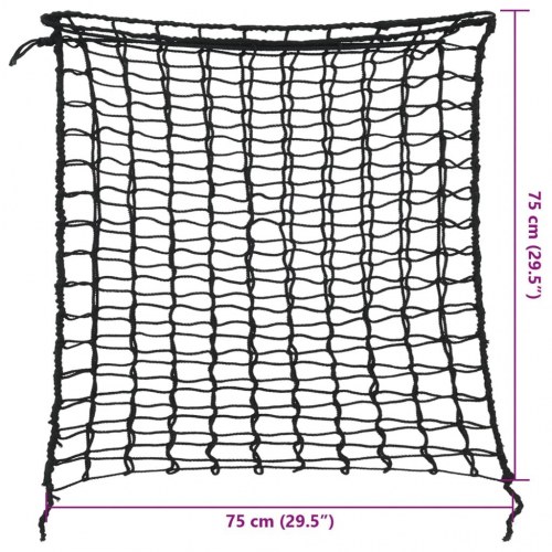 Hønet - 2 stk. rund model 75 × 75 cm, sort PP