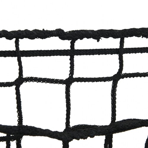 Hønet 2 stk. 100×100 cm - rund, sort PP slowfeeder til heste