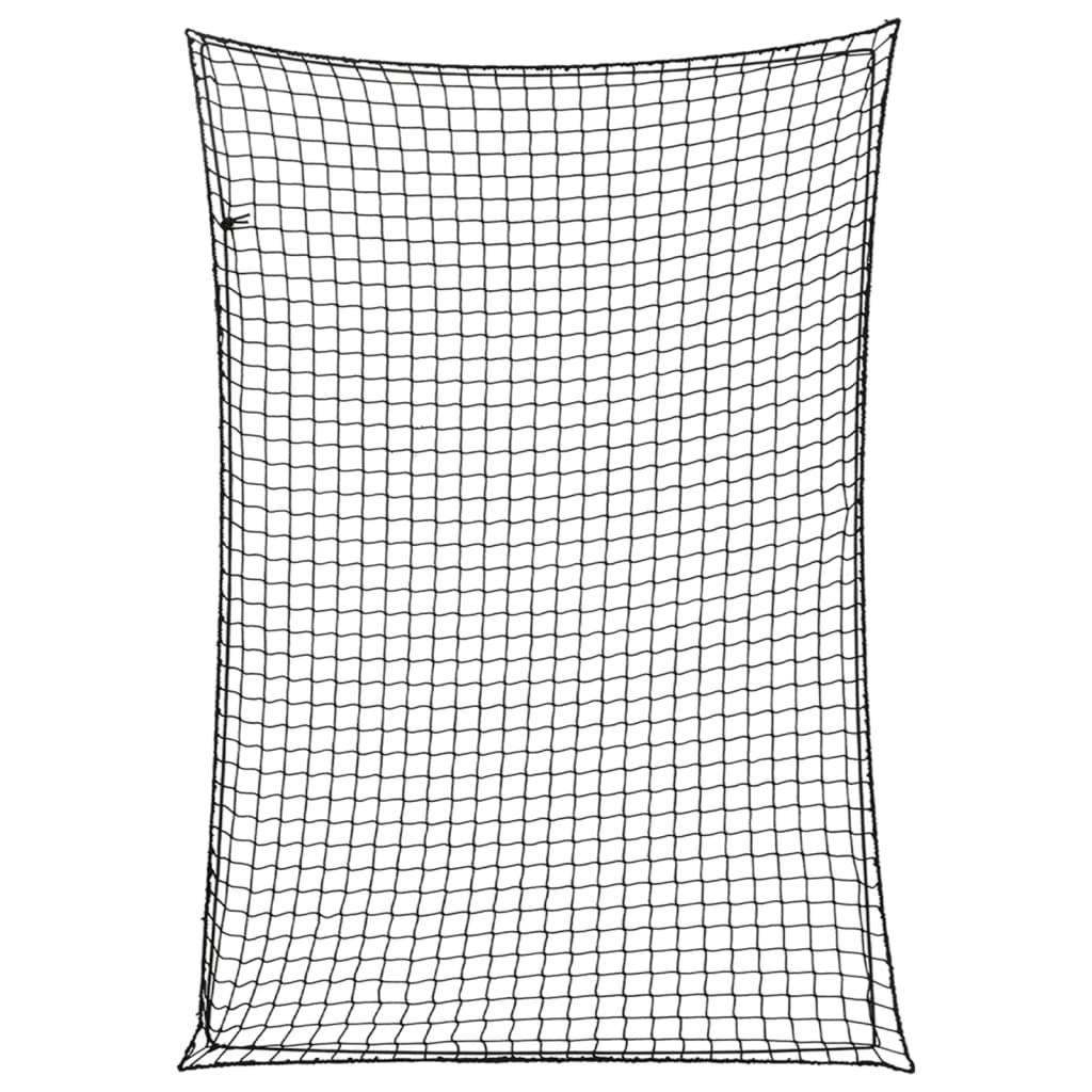 Trailernet med elastiksnor 5x3,5 m PP sort billede