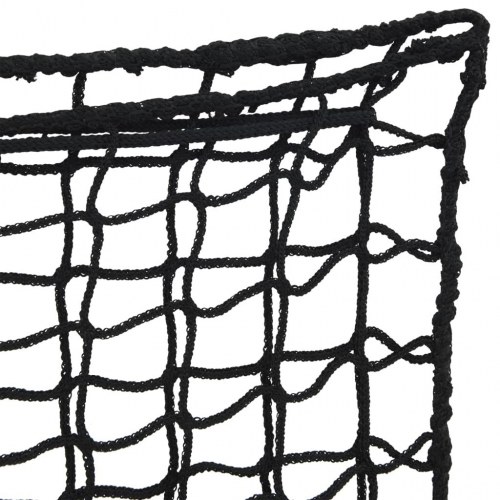 Hønet 2 stk. 75 × 50 cm - rund, sort PP
