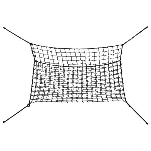 Hønet 2 stk. - 150 × 90 cm rektangulær, sort PP