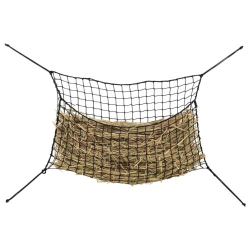 Hønet 2 stk. - 150 × 90 cm rektangulær, sort PP