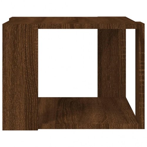 Sofabord 40 × 40 × 30 cm i konstrueret træ - brun egetræsfarve
