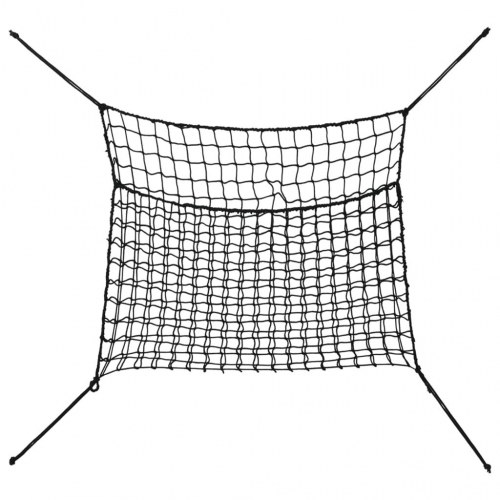 Hønet - 2 stk. rektangulære 100 × 90 cm, PP, sort