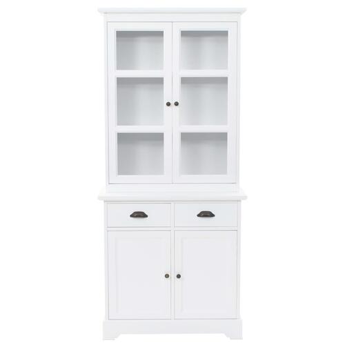 Walisisk kommode med 4 døre MDF og fyrretræ 80 x 40 x 180 cm