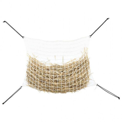 Hønet - 2 stk. rektangulære slowfeedere 90 × 60 cm, hvid (PP)