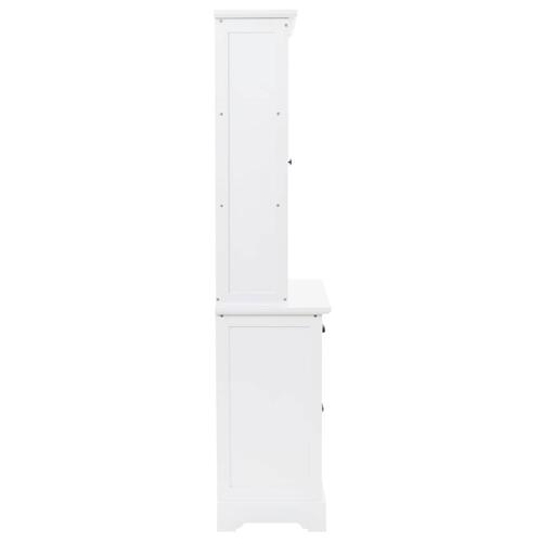 Walisisk kommode med 4 døre MDF og fyrretræ 80 x 40 x 180 cm