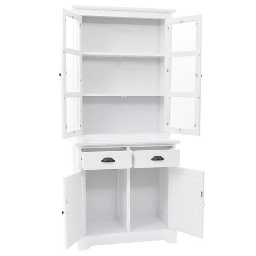 Walisisk kommode med 4 døre MDF og fyrretræ 80 x 40 x 180 cm