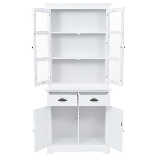 Walisisk kommode med 4 døre MDF og fyrretræ 80 x 40 x 180 cm
