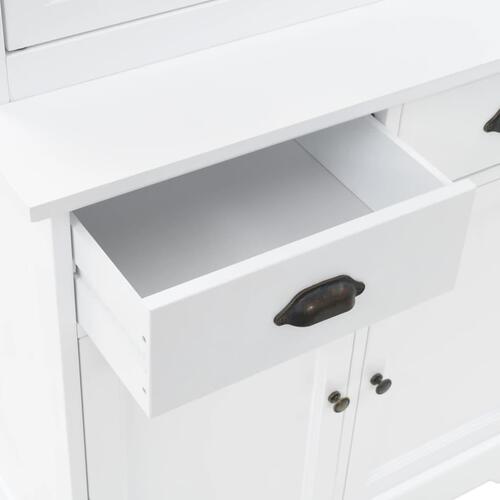 Walisisk kommode med 4 døre MDF og fyrretræ 80 x 40 x 180 cm