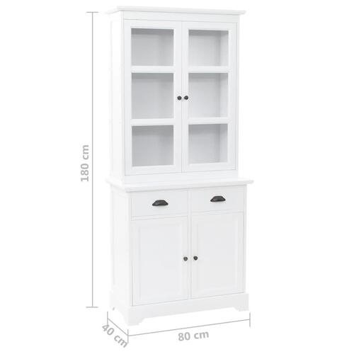 Walisisk kommode med 4 døre MDF og fyrretræ 80 x 40 x 180 cm