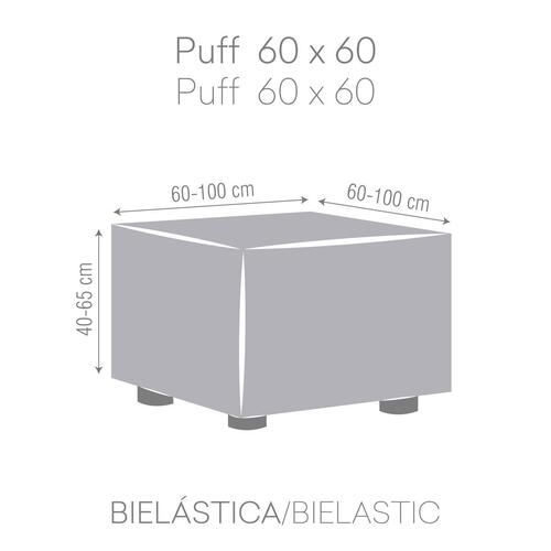 Puf cover Eysa ROC Brun 100 x 65 x 100 cm