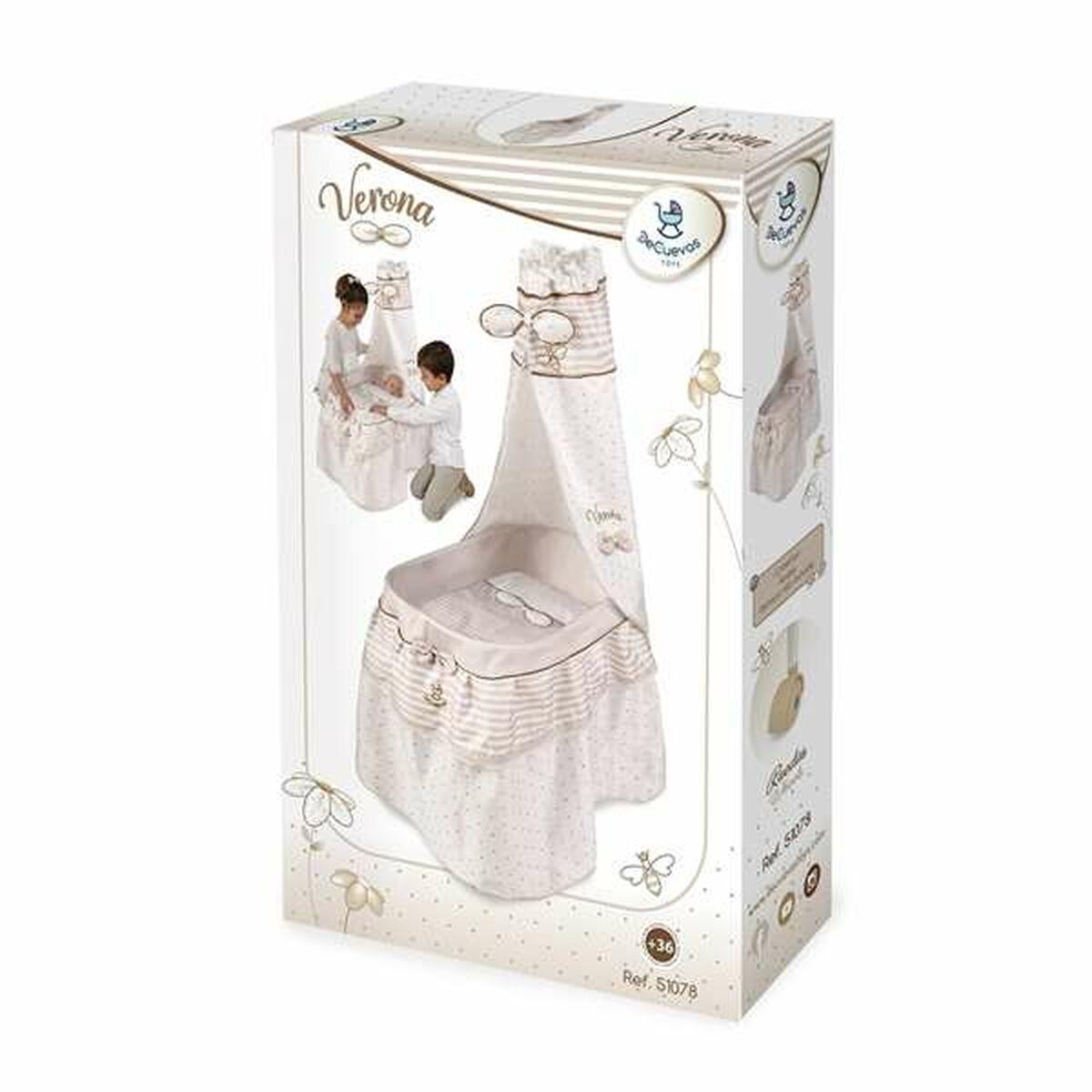 Dukketilbehør Decuevas - Verona vugge med baldakin