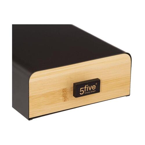 Holder til kaffekapsler 5five Noir Kitchen Sort (38 x 17,8 x 7,3 cm)