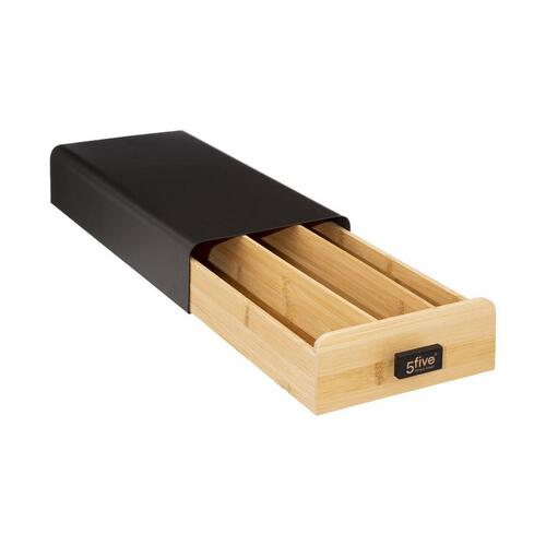 Holder til kaffekapsler 5five Noir Kitchen Sort (38 x 17,8 x 7,3 cm)