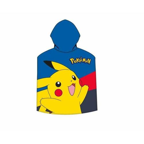 Poncho-håndklæde med Hætte Pokémon 55 x 110 cm