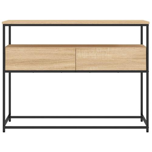 Konsolbord 100x40x75 cm konstrueret træ sonoma-eg