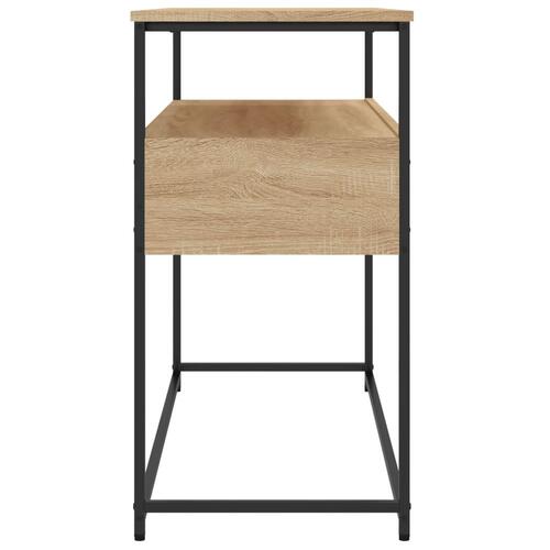 Konsolbord 100x40x75 cm konstrueret træ sonoma-eg