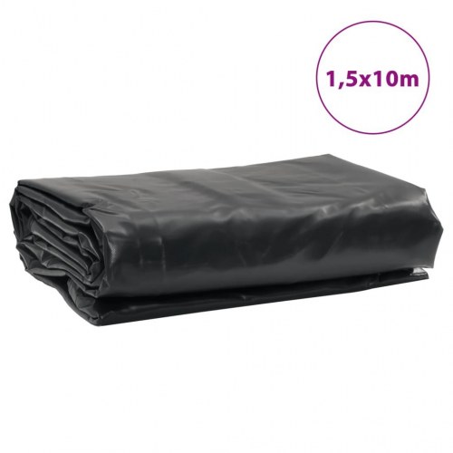 Presenning 1,5 × 10 m - 650 g/m², antracitgrå
