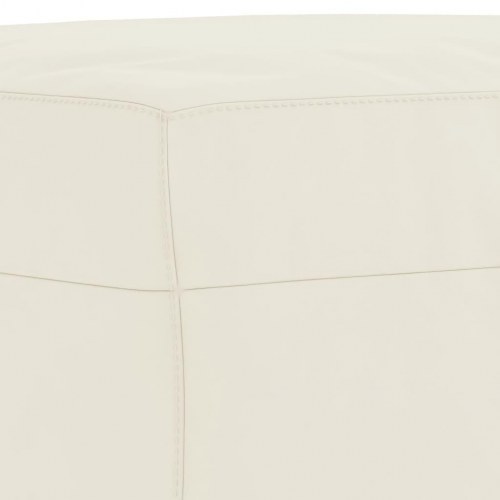 Sofasæt i velour - 3 dele med hynder, cremefarvet