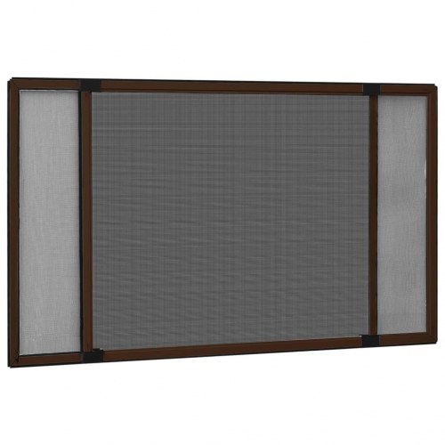 Udvideligt insektnet til vinduer 75-143 × 50 cm - brun