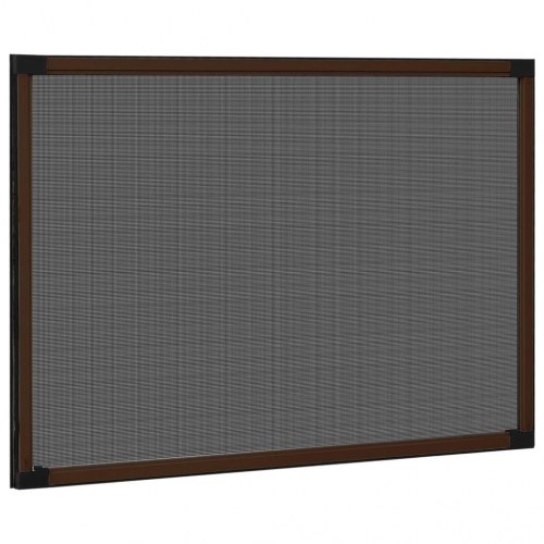 Udvideligt insektnet til vinduer 75-143 × 50 cm - brun