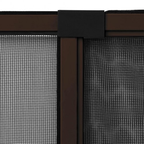 Udvideligt insektnet til vinduer 75-143 × 50 cm - brun