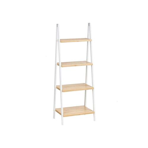 Badeværelse reol Hvid Natur Bambus Fyr 40 x 109,3 x 30 cm