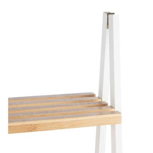 Badeværelse reol Hvid Natur Bambus Fyr 40 x 109,3 x 30 cm