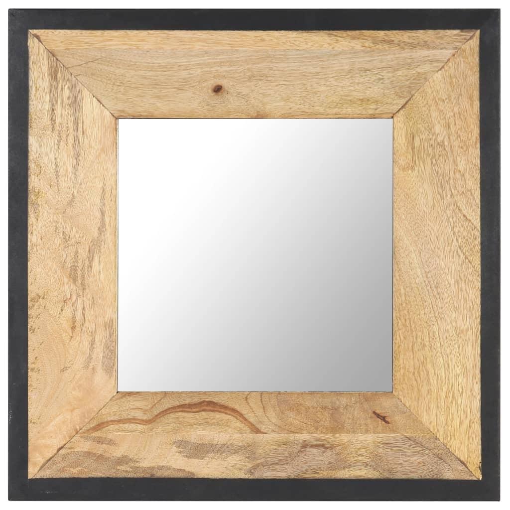 Spejl 50x50 cm massivt mangotræ