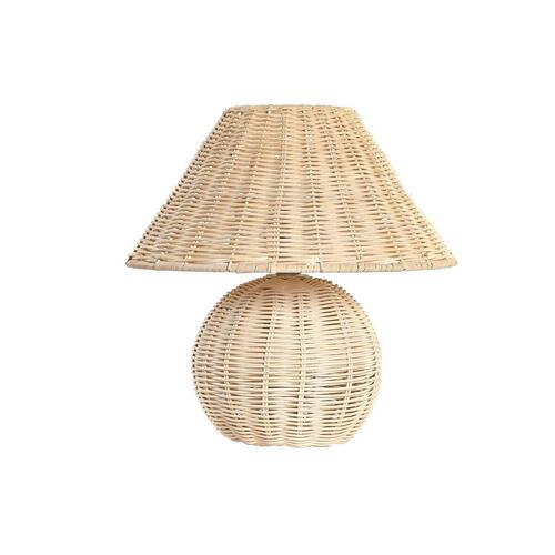 Bordlampe Natur Rattan 220 V 50 W Alpino (30 x 30 x 31 cm)