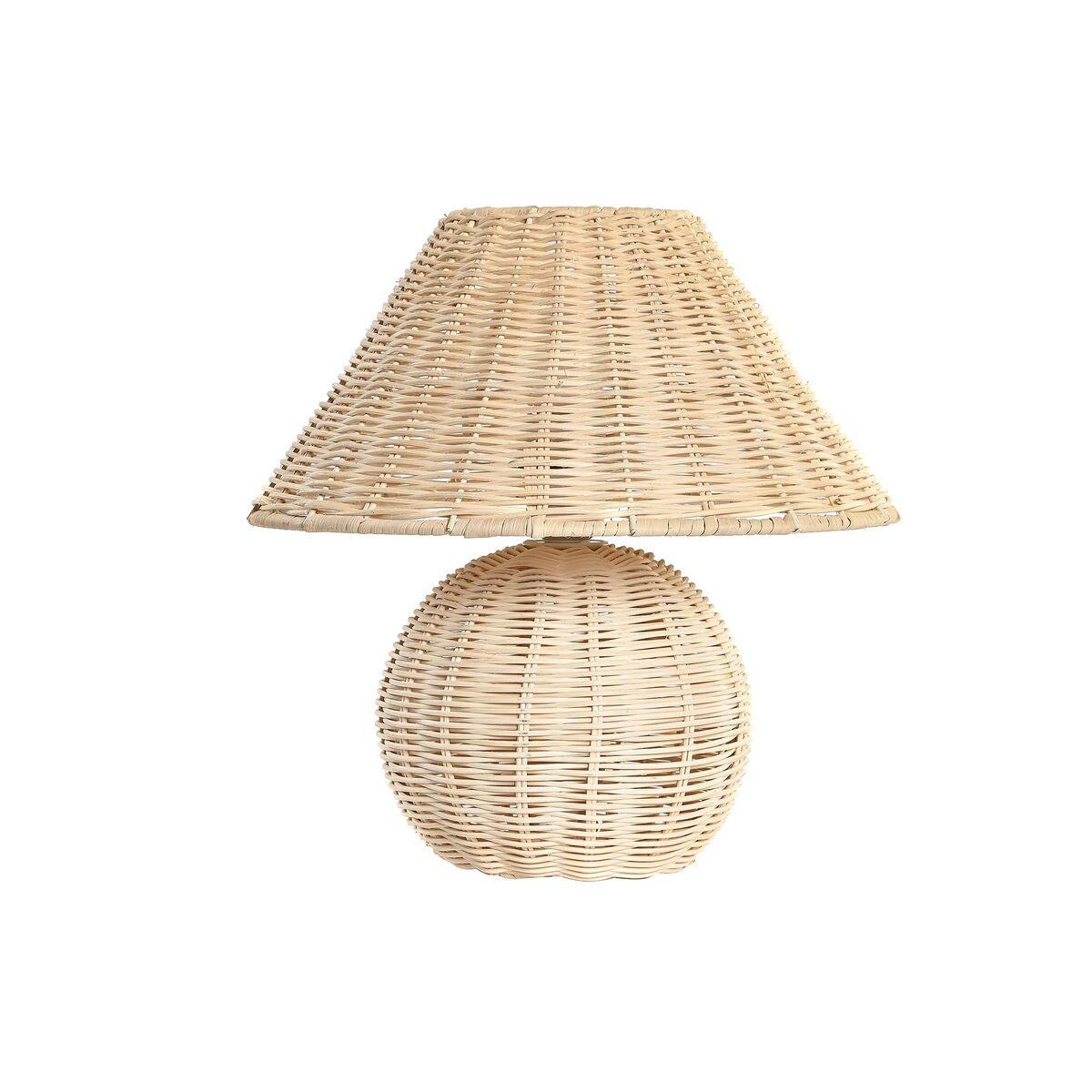 Bordlampe Natur Rattan 220 V 50 W Alpino (30 x 30 x 31 cm)