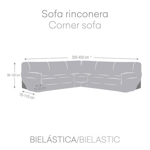 Sofa cover Eysa ROC Lysegrå 110 x 120 x 450 cm hjørneskab