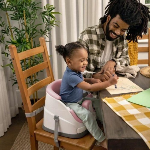 Babystol med bakke Ingenuity - Pink