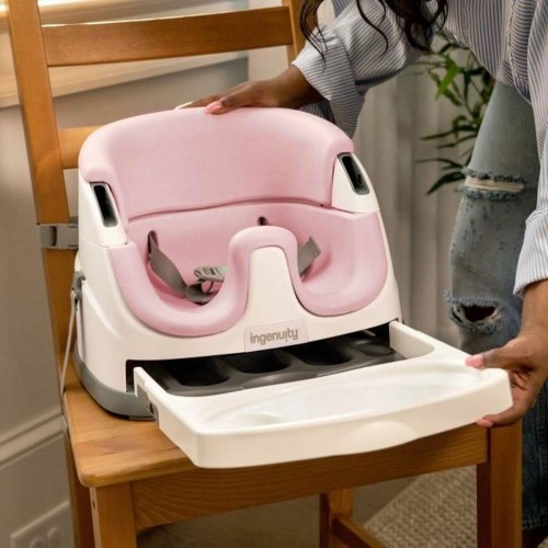 Babystol med bakke Ingenuity - Pink