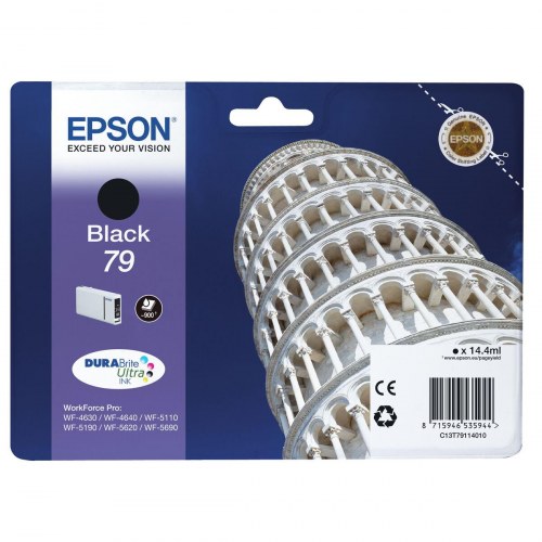 Epson blækpatron 79 Sort - original C13T79114010