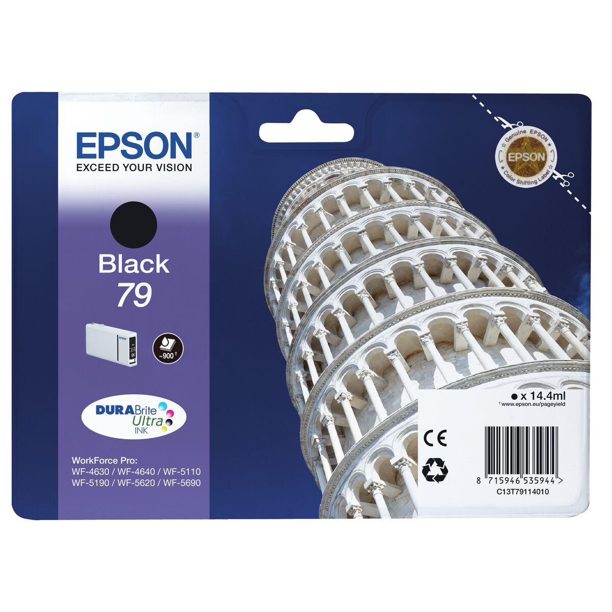Epson blækpatron 79 Sort - original C13T79114010