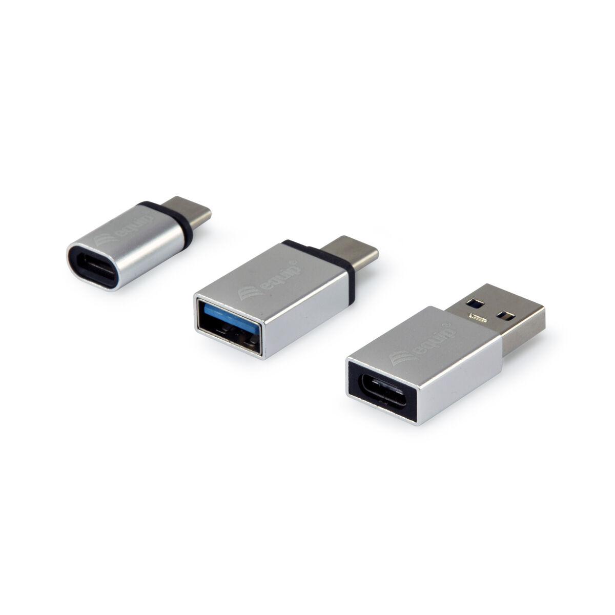 Usb Adapter Equip 133475 Sølvfarvet Enheder Enheder